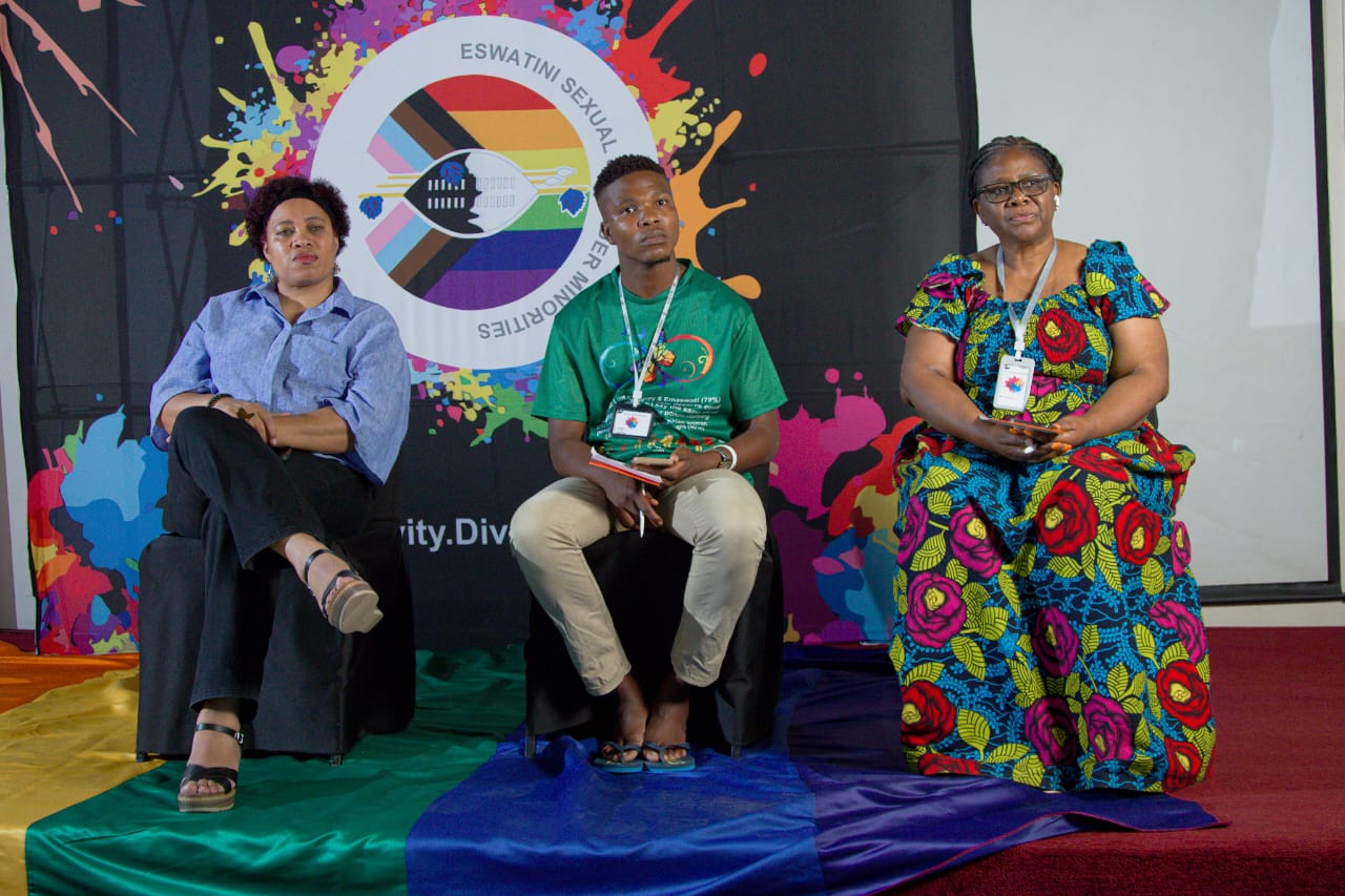 A panel discussion at an ESGM event