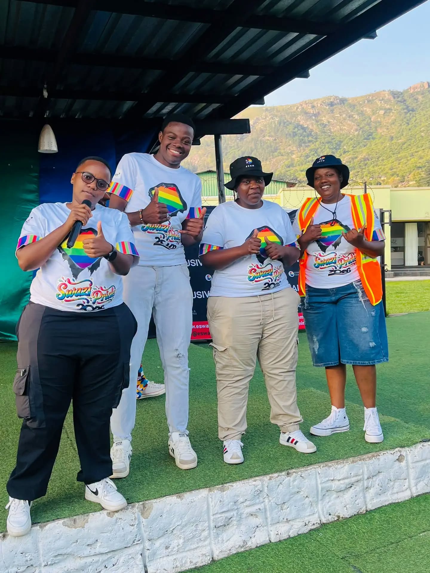 ESGM team members in Pride T-shirts